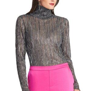 Rachel Rachel Roy Val Metallic Turtleneck Top
